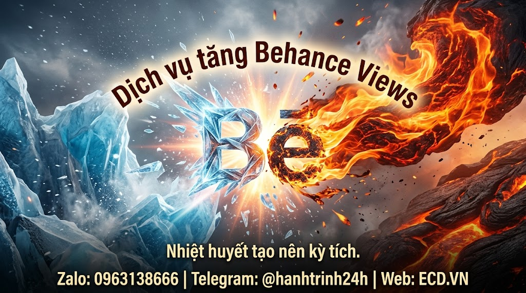 dịch vụ tăng behance views thật behance freelancer