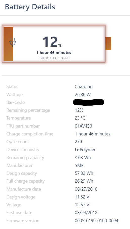 Battery condition in Vantage app unreliable? r/thinkpad