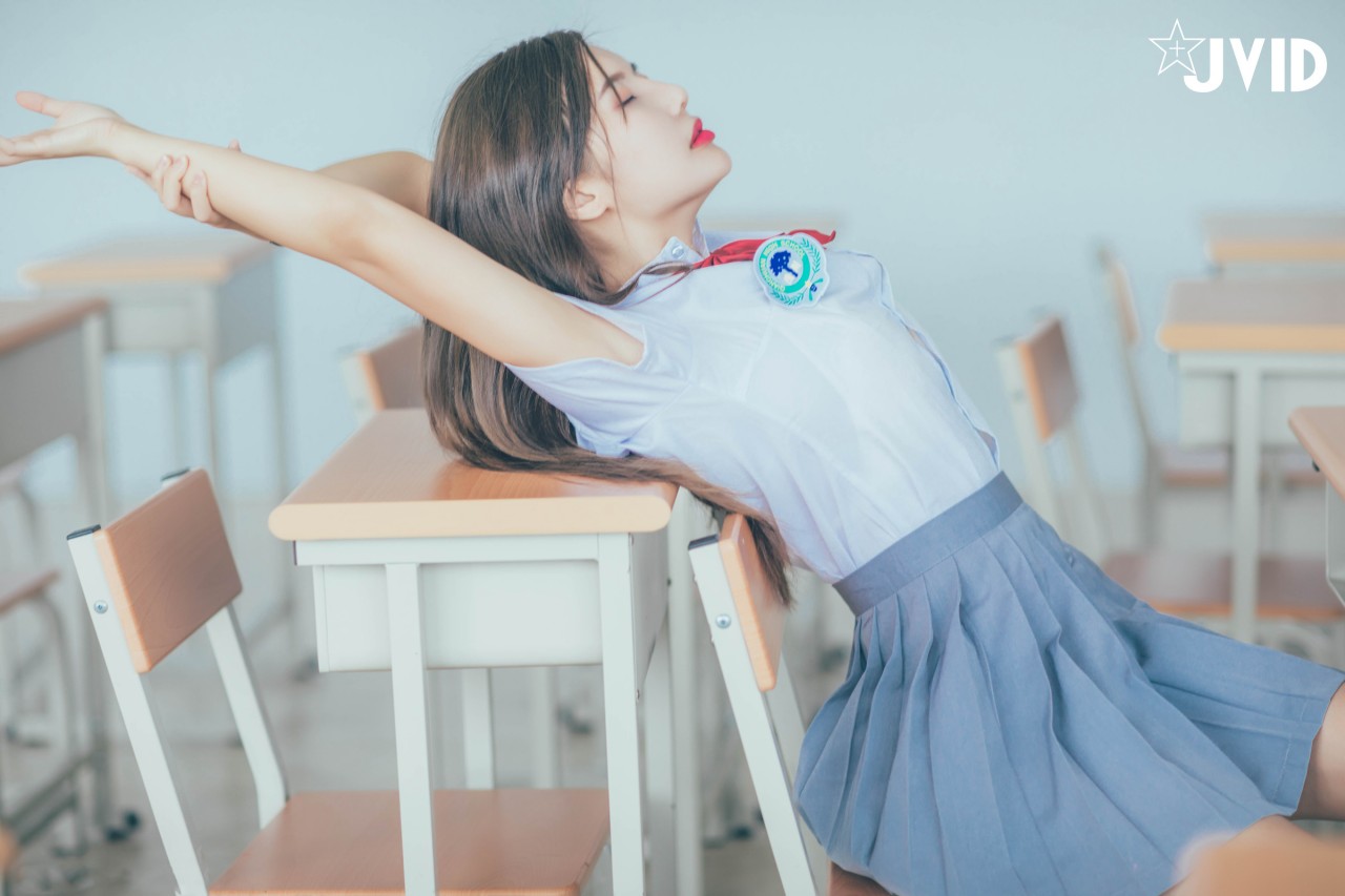 JVID木木森校园系写真，清新和活力气质妹子，千万男人的女神插图1