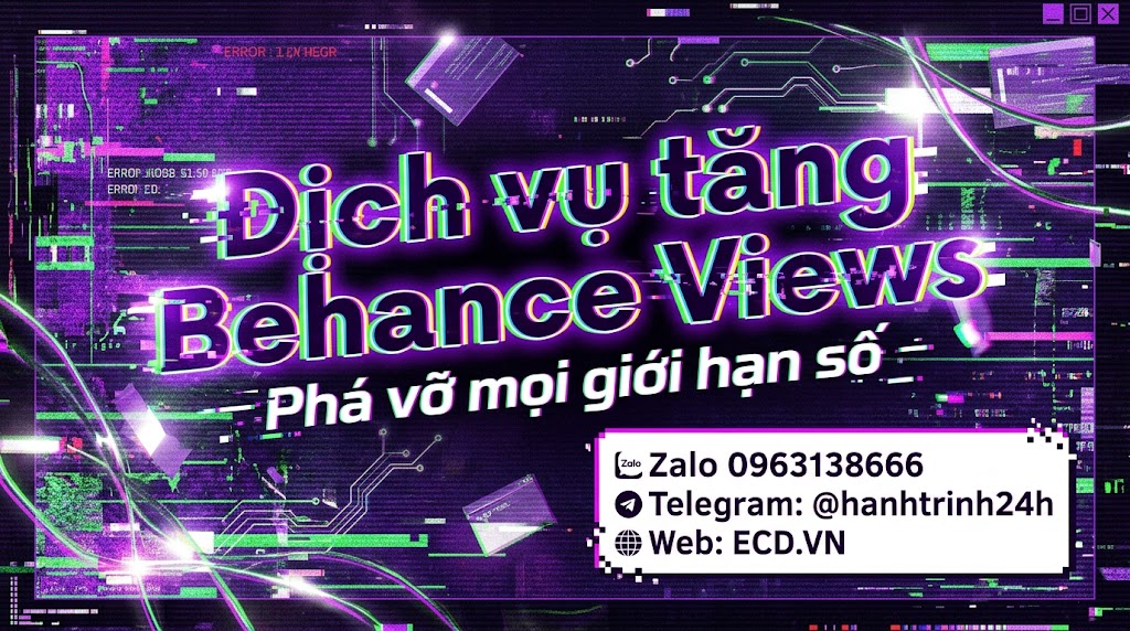 dịch vụ tăng behance views an toàn behance pro