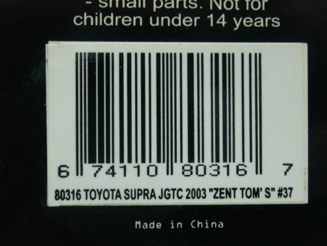 WOW EXTREMELY RARE Toyota Supra #37 Toms 500HP JGTC Super GT 2003
