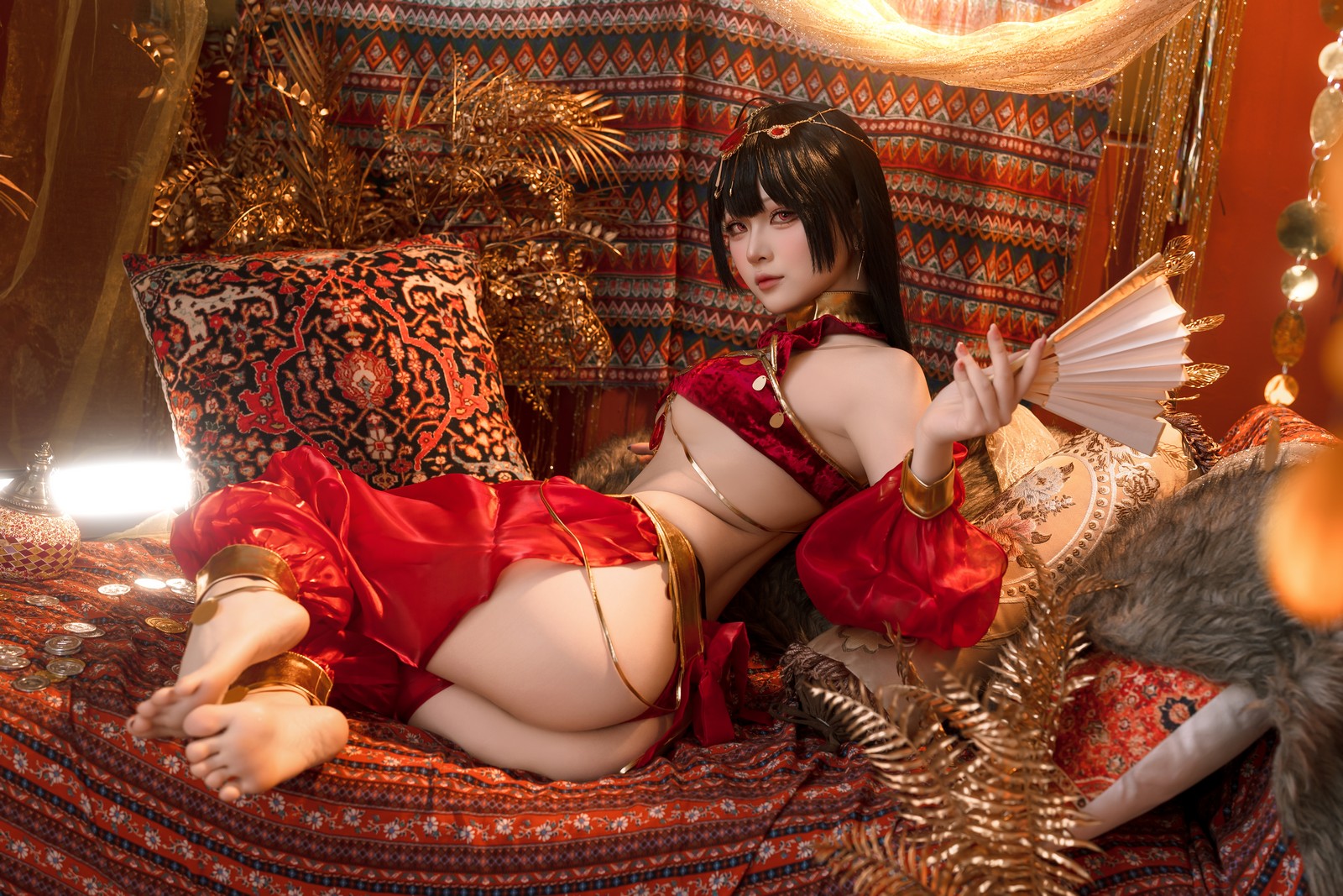 屿鱼 Yuyu 大凤 舞娘 新年特典 Cosplay 写真集（50P｜449MB）插图3