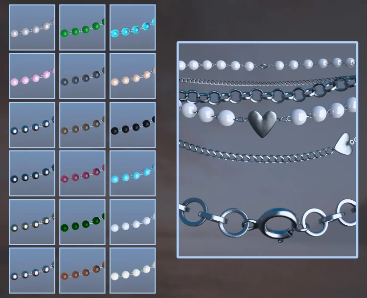 X-Fashion Summer Jewels Set for Genesis 9