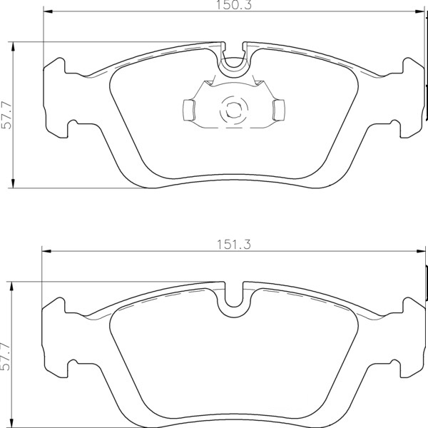 Ceramic Front Brake Pad Set Ceramic Front Brake Pad Set