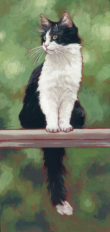 01-Blackandwhite-cat-painting