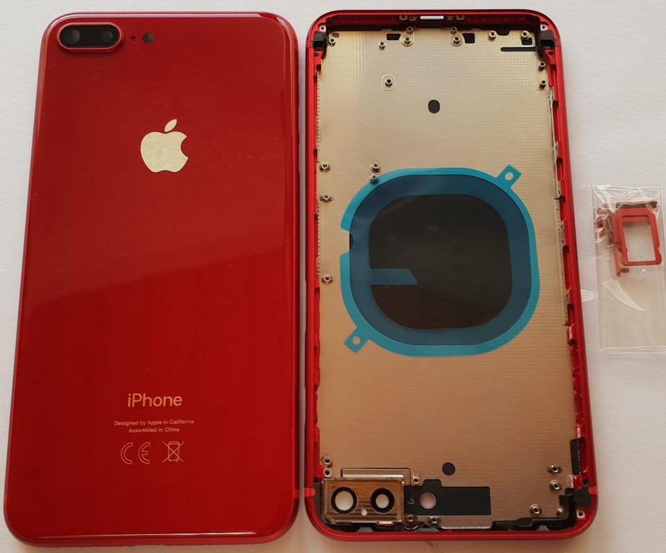 iPhone 8 Plus Akkudeckel mit Mittelrahmen Backcover