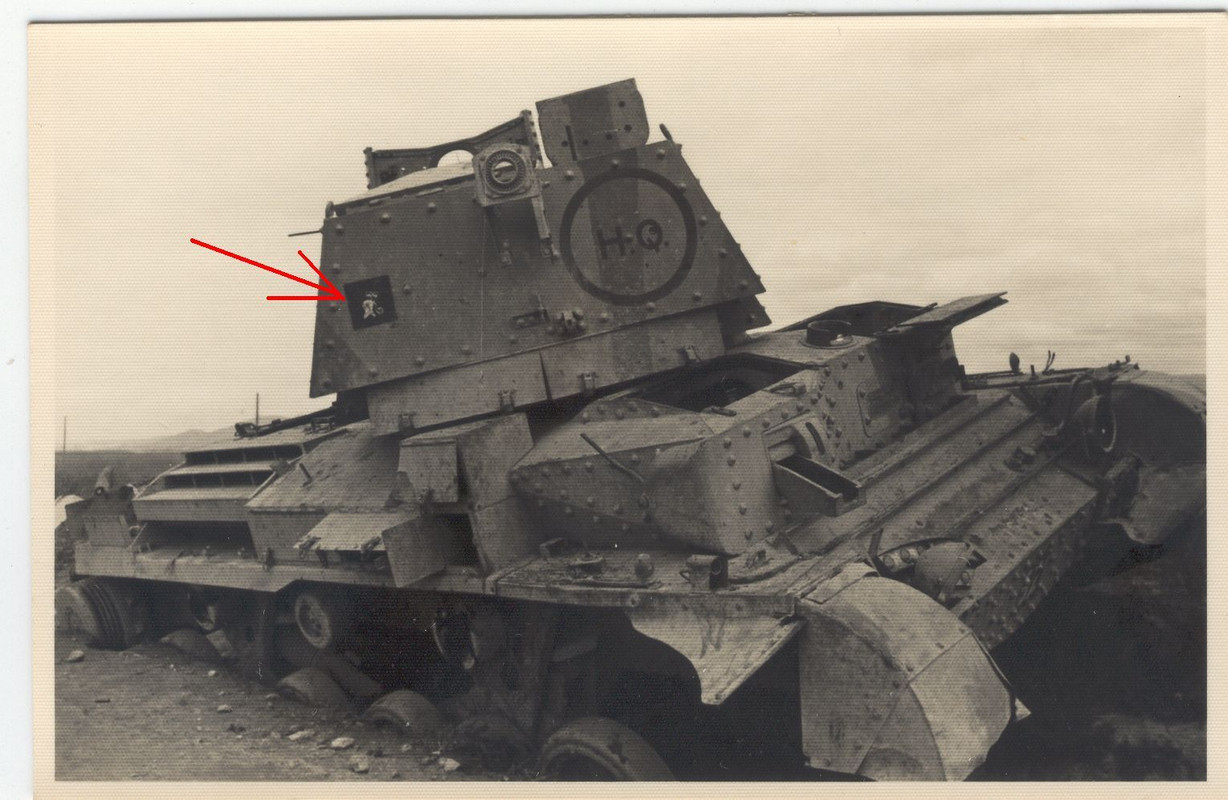 BRITISCHER PANZER - WAPPEN - AFRIKA - LIBYEN (19