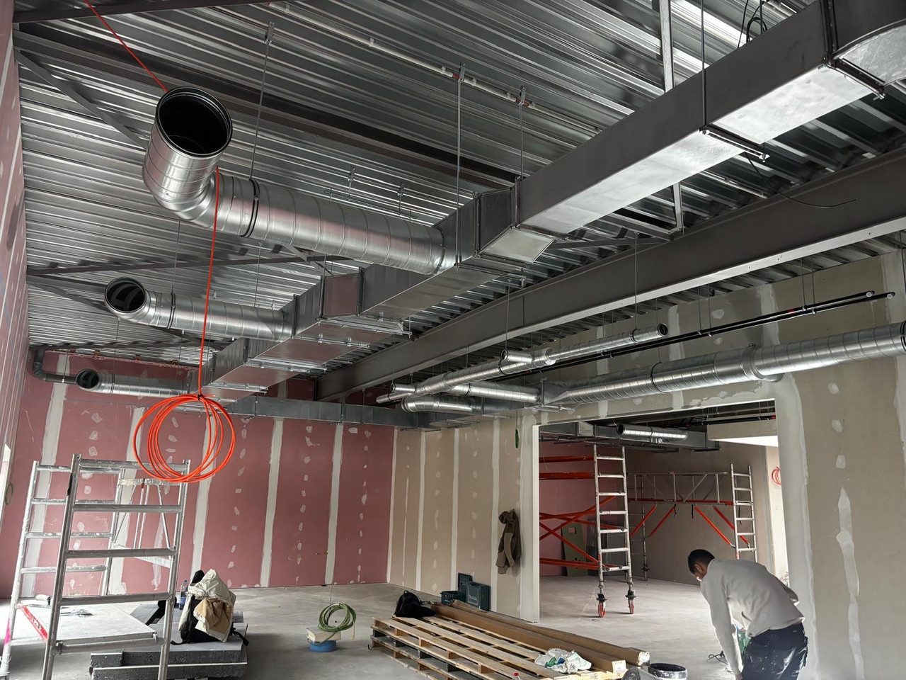 Installation ventilation double flux