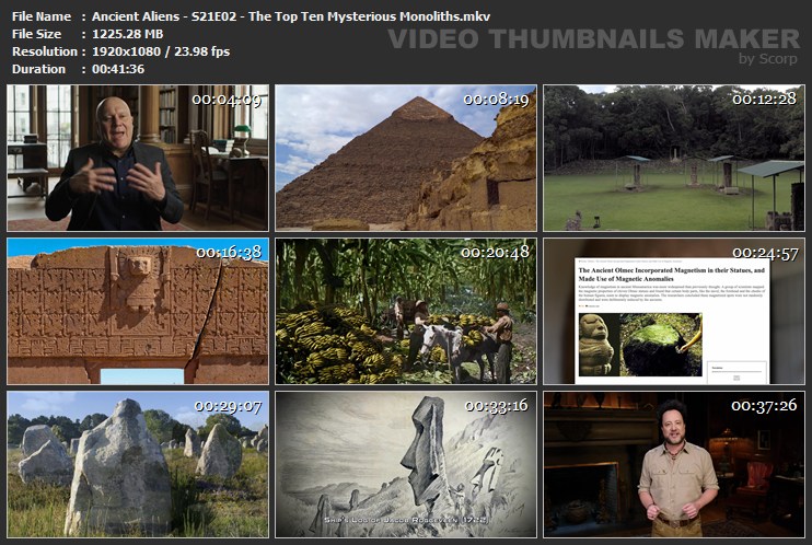 Ancient Aliens - S21E02 - The Top Ten Mysterious Monoliths.mkv