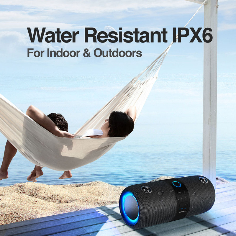 Bocina portátil Argom Radyon X40 mostrando su diseño robusto y resistente al agua.