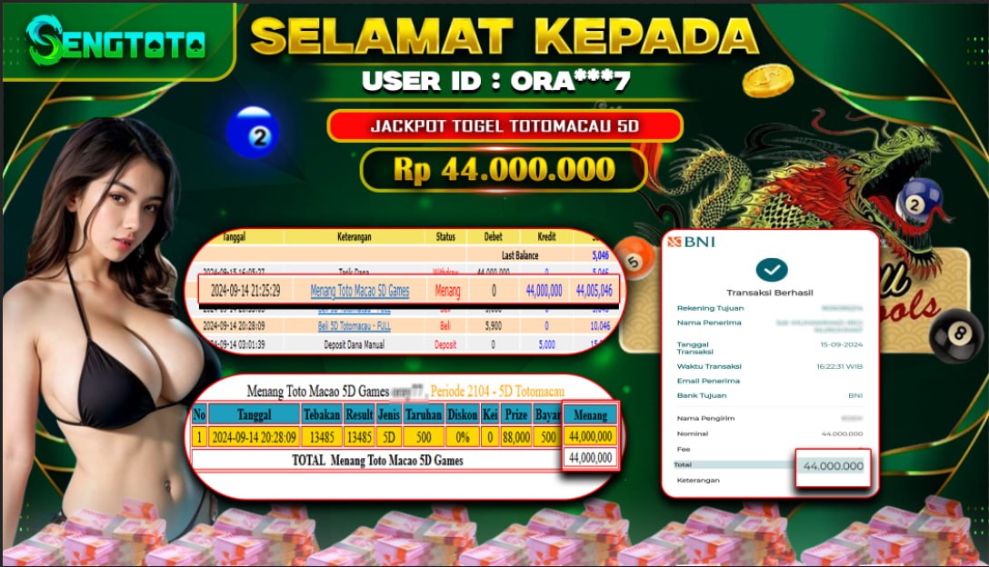 BUKTI PEMBAYARAN JP TOTOMACAU 5D