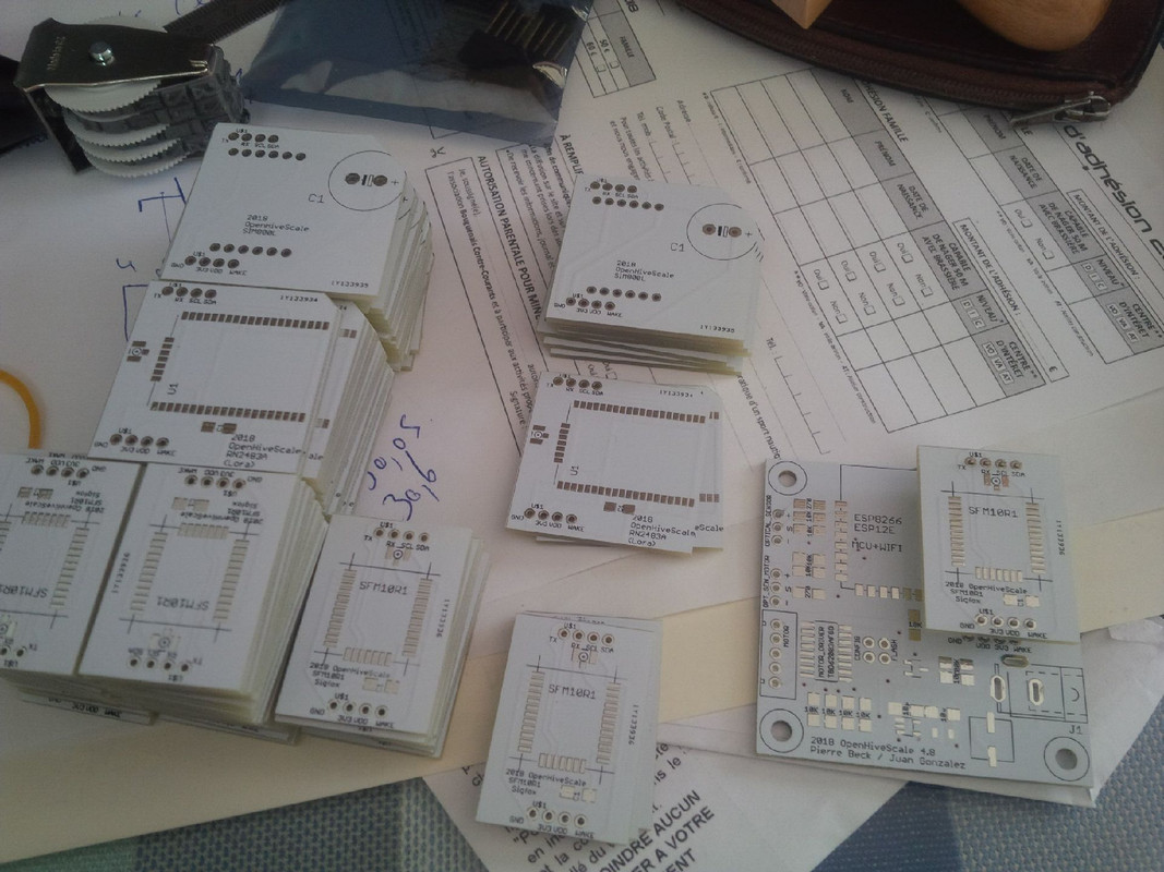Cartes maîtres (Wifi) et esclaves (Sigfox, Gsm et Lora)
