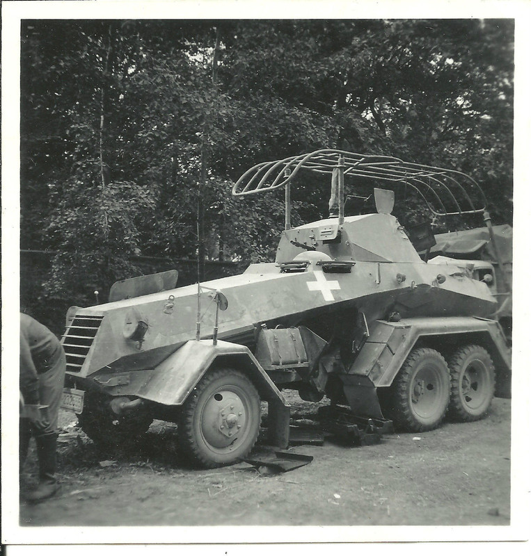 Orig Foto 6 Rad Panzerspähwagen Funk Kampf 4.Pz-