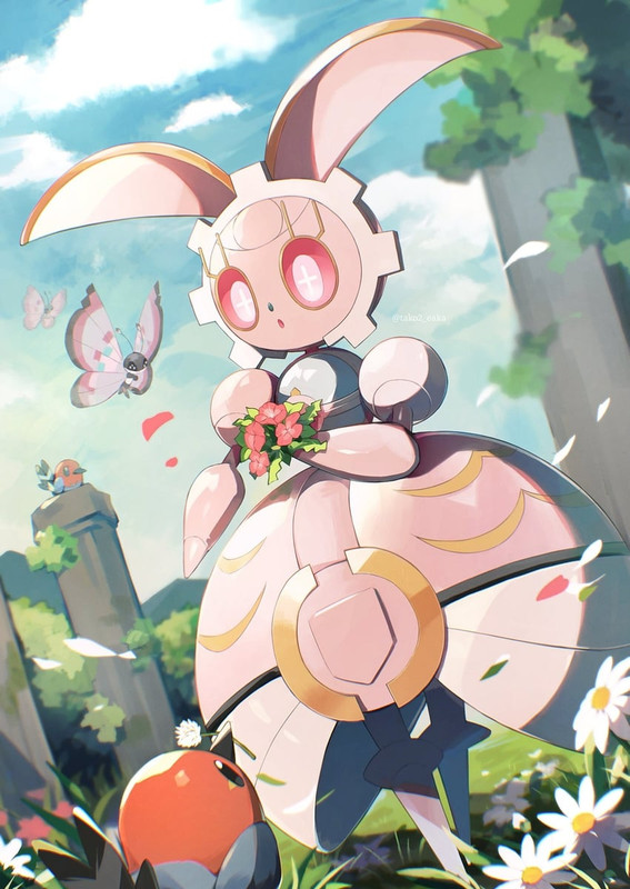 fletchling-vivillon-and-magearna-pokemon