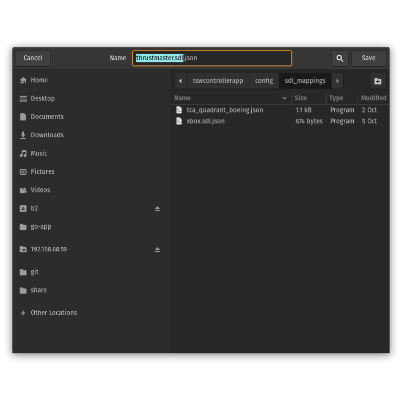 Saving the calibration files