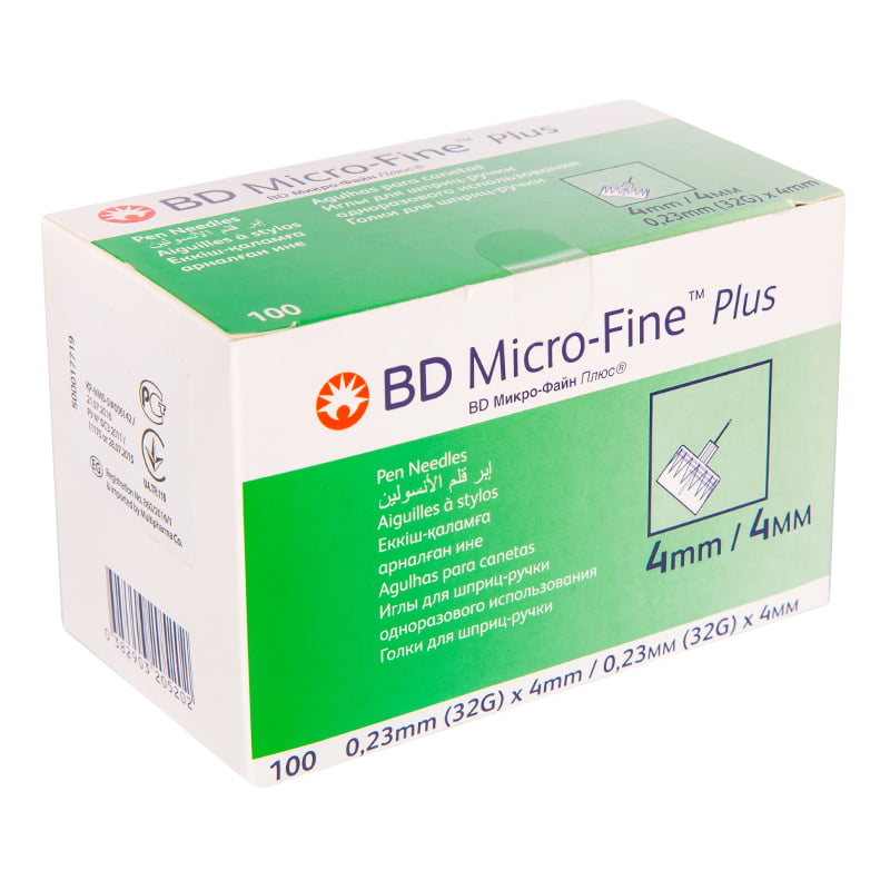 Micro-Fine Pen Needles 32G*4Mm*100`S