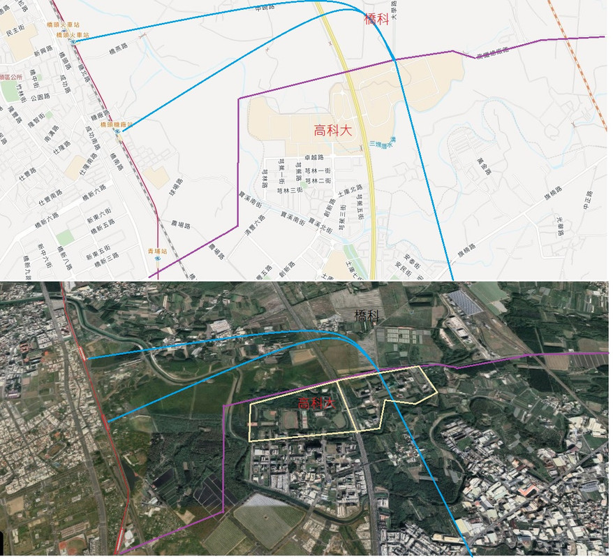 橋科衛星圖2023yFromMAPCOMTW雙圖