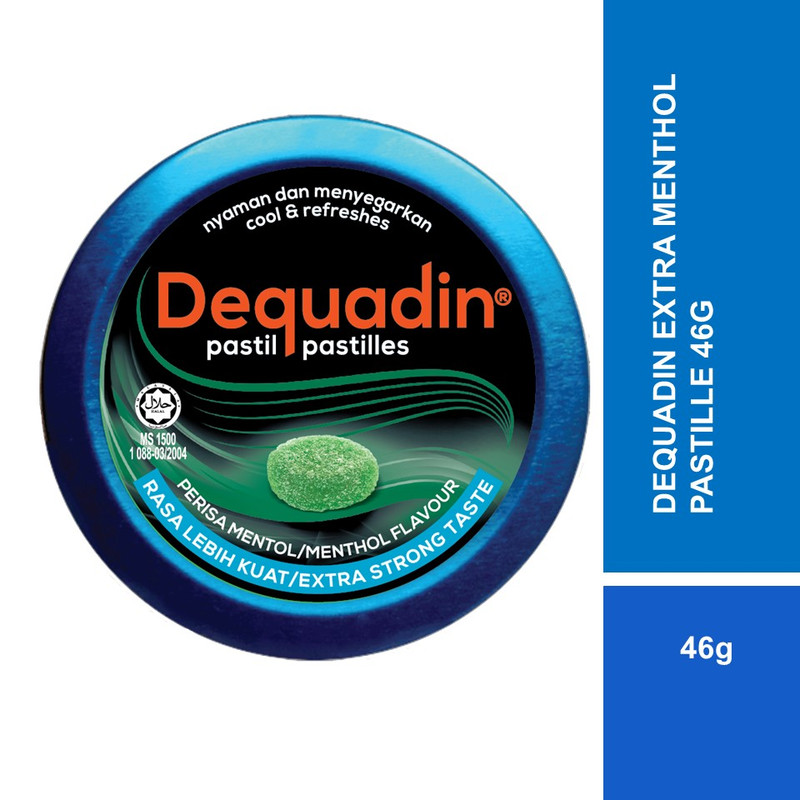 DEQUADIN EXTRA MENTHOL PASTILLE 46G