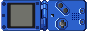 Blue gameboy button