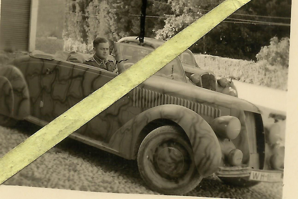 2WK Wehrmacht m.KFZ - Auto - m. Fliegertarnung !