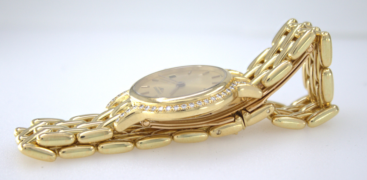 Longines 18k Yellow Gold Diamond Ladies Watch | eBay
