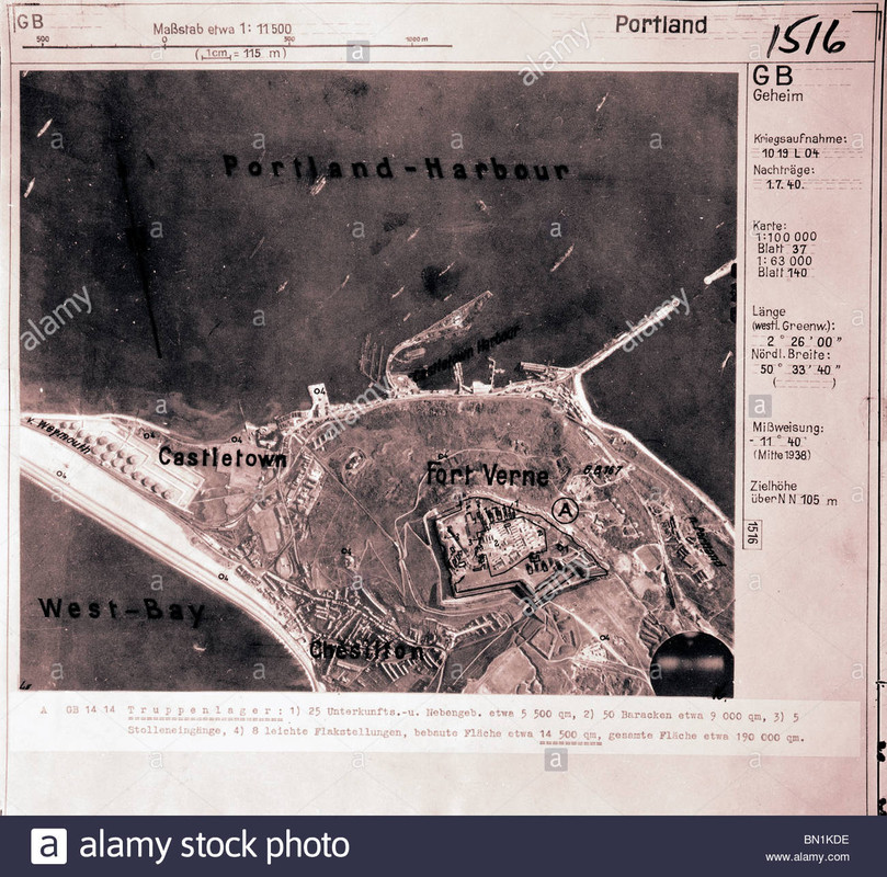 portland-harbour-castletown-fort-verne-dorset-1940-harbour-prison-BN1KDE