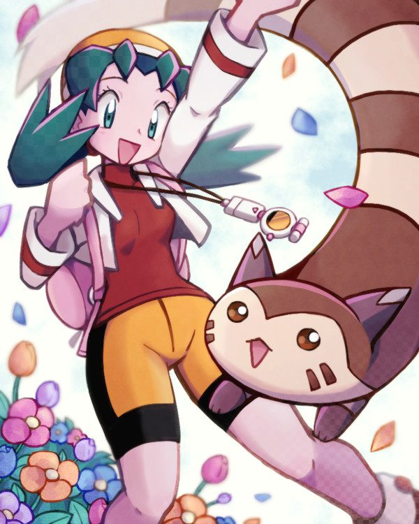 kris-and-furret-pokemon-and-1-more-drawn