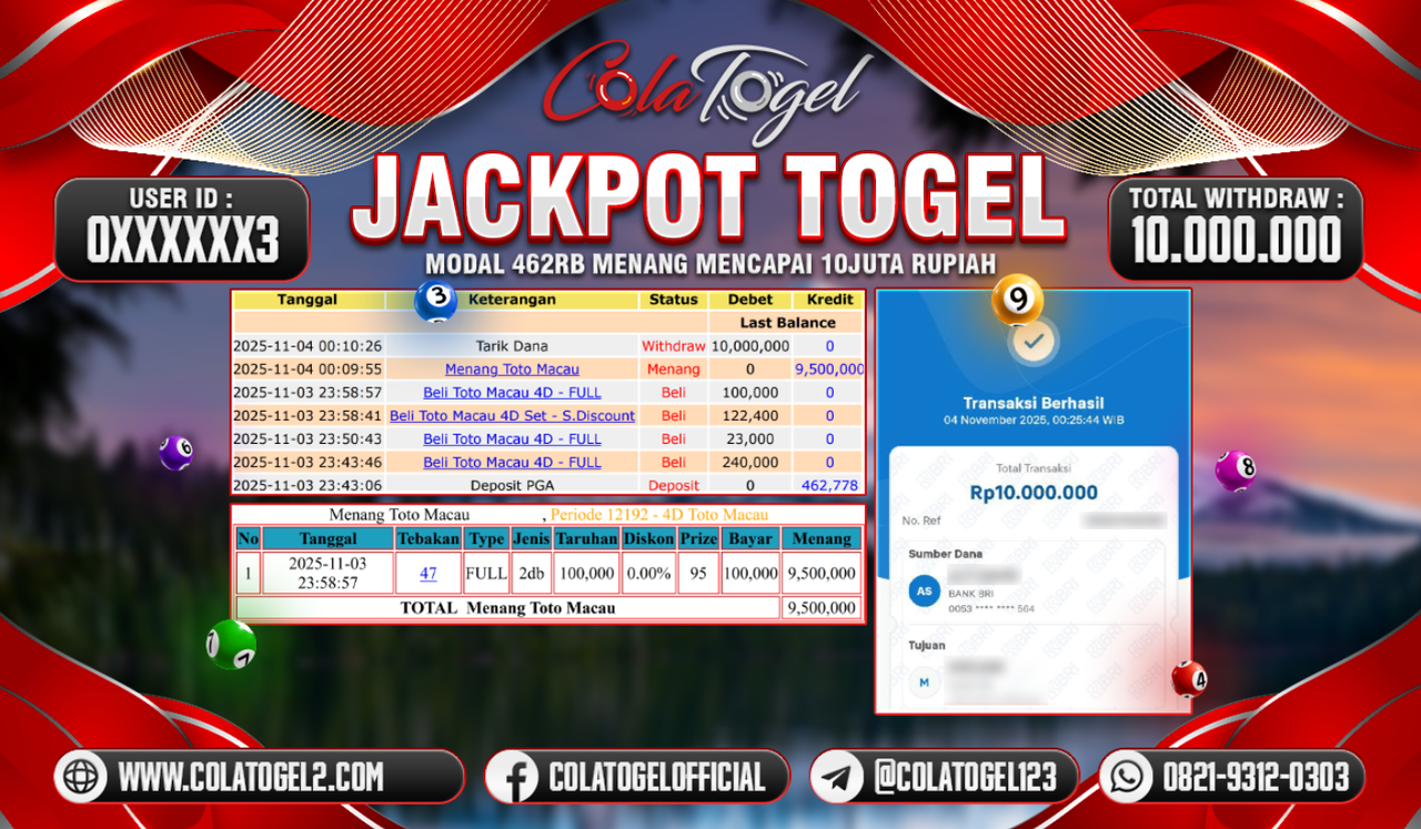 JACKPOT TOTO MACAU!! 