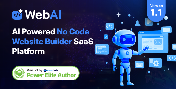 WebAI v1.1 [Nulled] – AI Powered No Code Website Builder SaaS