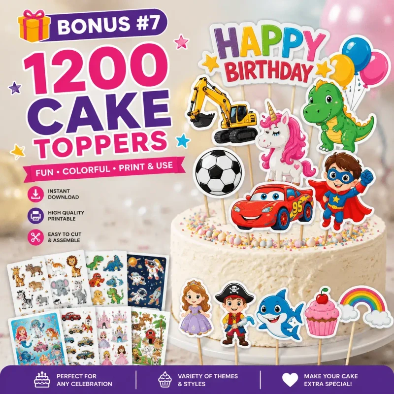 1200 Cake Toppers