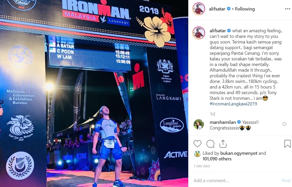 alif satar ironman langkawi 2019