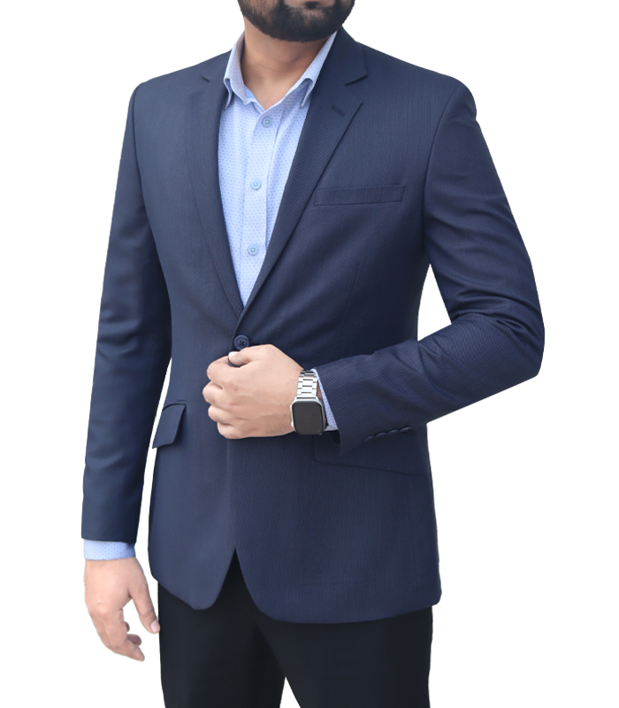 Formal Slim Blazer for Men Color: Navy Dott (28)