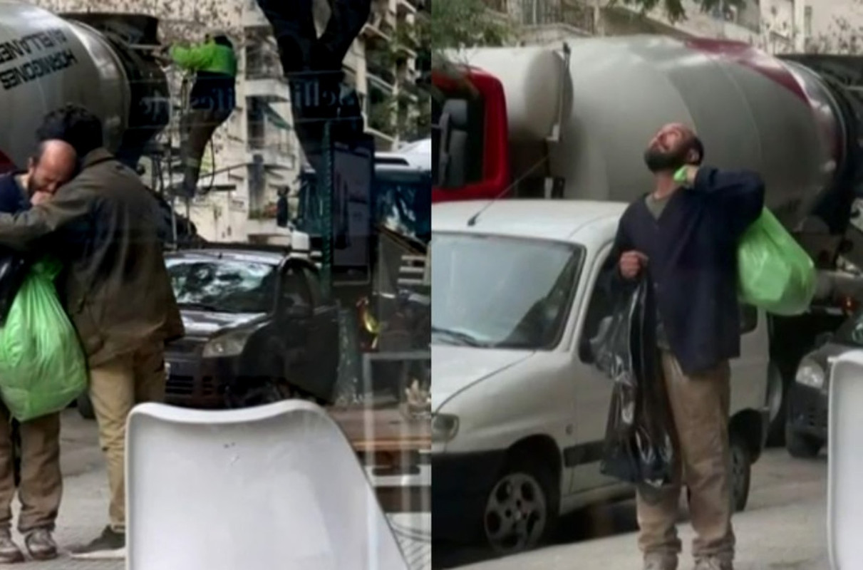 Joven ayuda a un hombre indigente, el momento se ha hecho viral