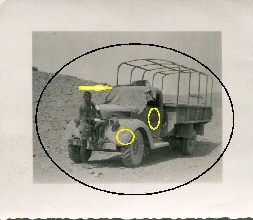 WW II Foto WH LKW in der Wüste Afrikas