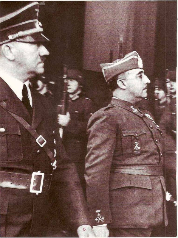 Hitler y Franco en Hendaya