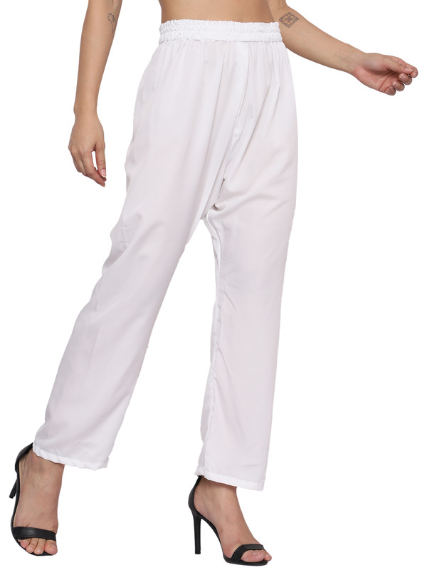 White STRICUT Elastic Pant — Postimages