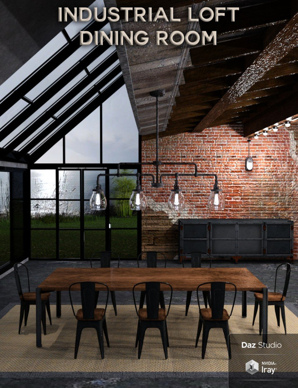 Industrial Loft Dining Room Industrial Loft Dining Room