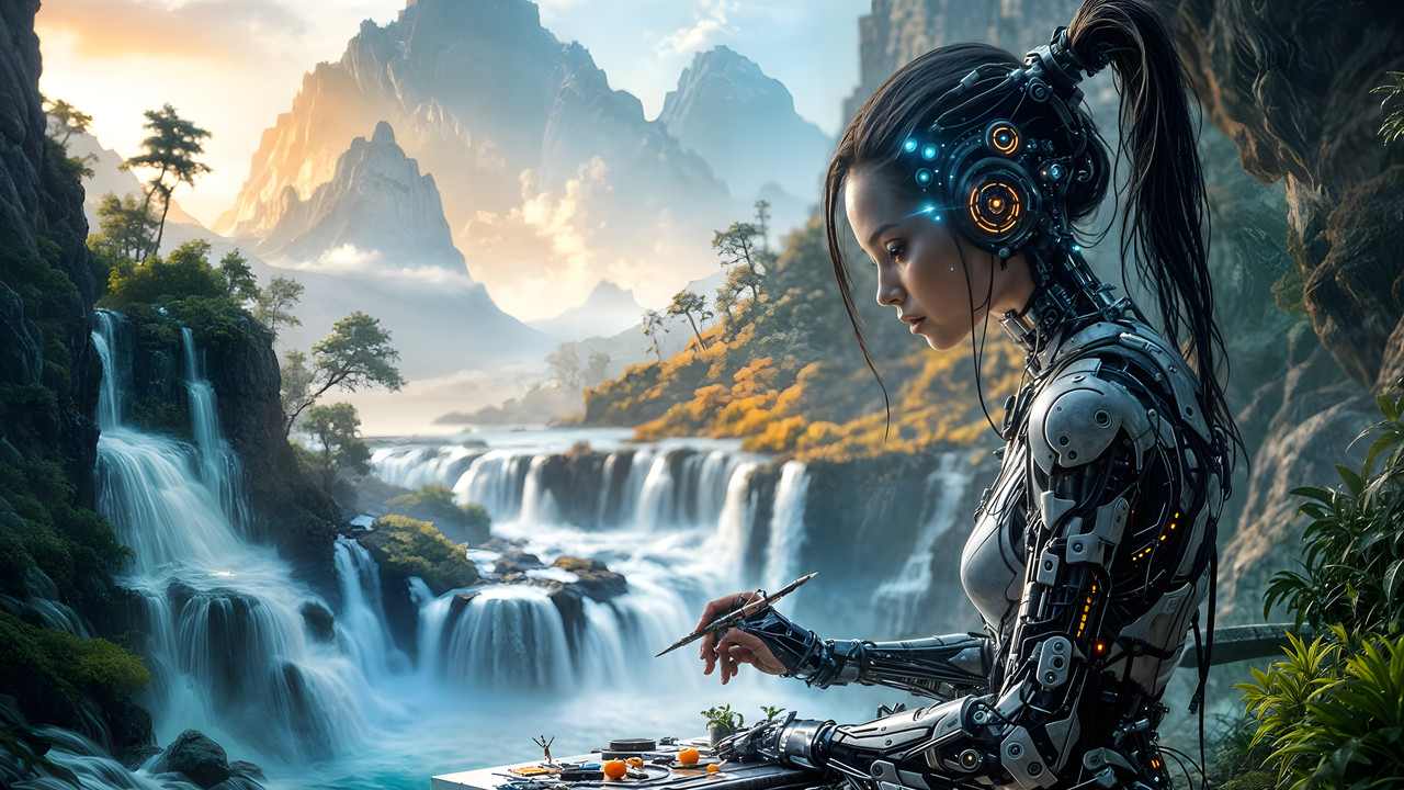 AI Artist At Work