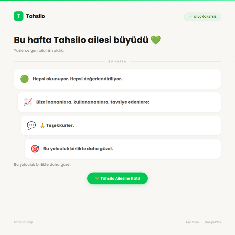 27 bu hafta tahsilo ailesi buyudu