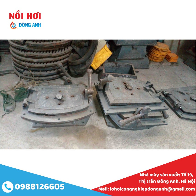 cửa gang lò hơi