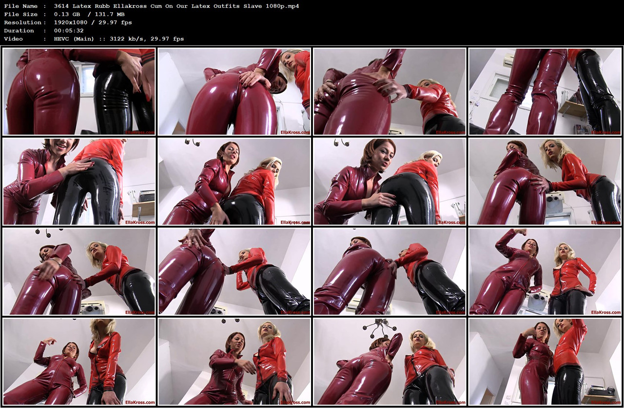3614 Latex Rubb Ellakross Cum On Our Latex Outfits Slave 1080p mp4