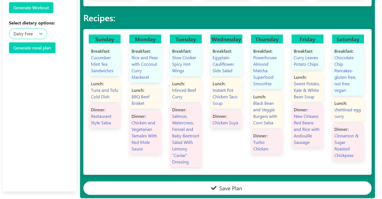 Git-N-Shape Meal Plan