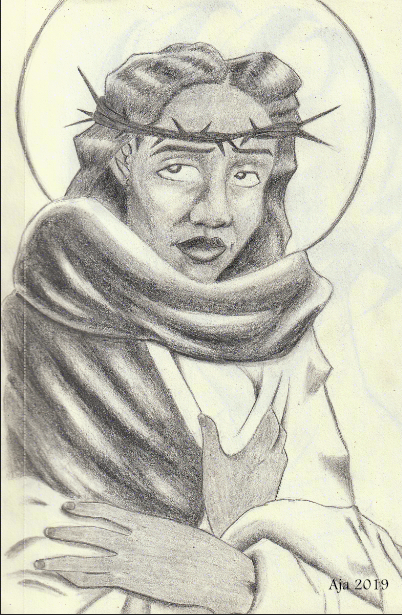 Study of Janet McKenzie's Jesus of the People