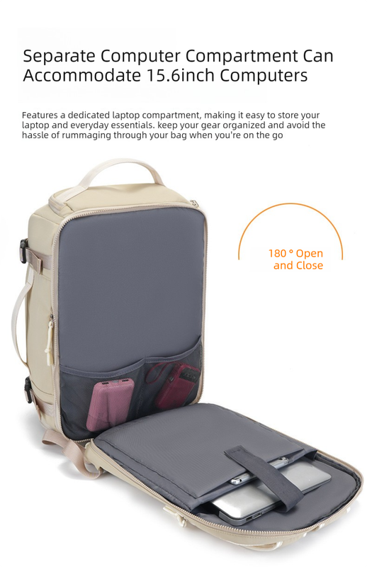 Dark Red Stylish & Spacious Backpack – Lightweight, Expandable Travel & Daily Use Rucksack (31×20×43cm)
