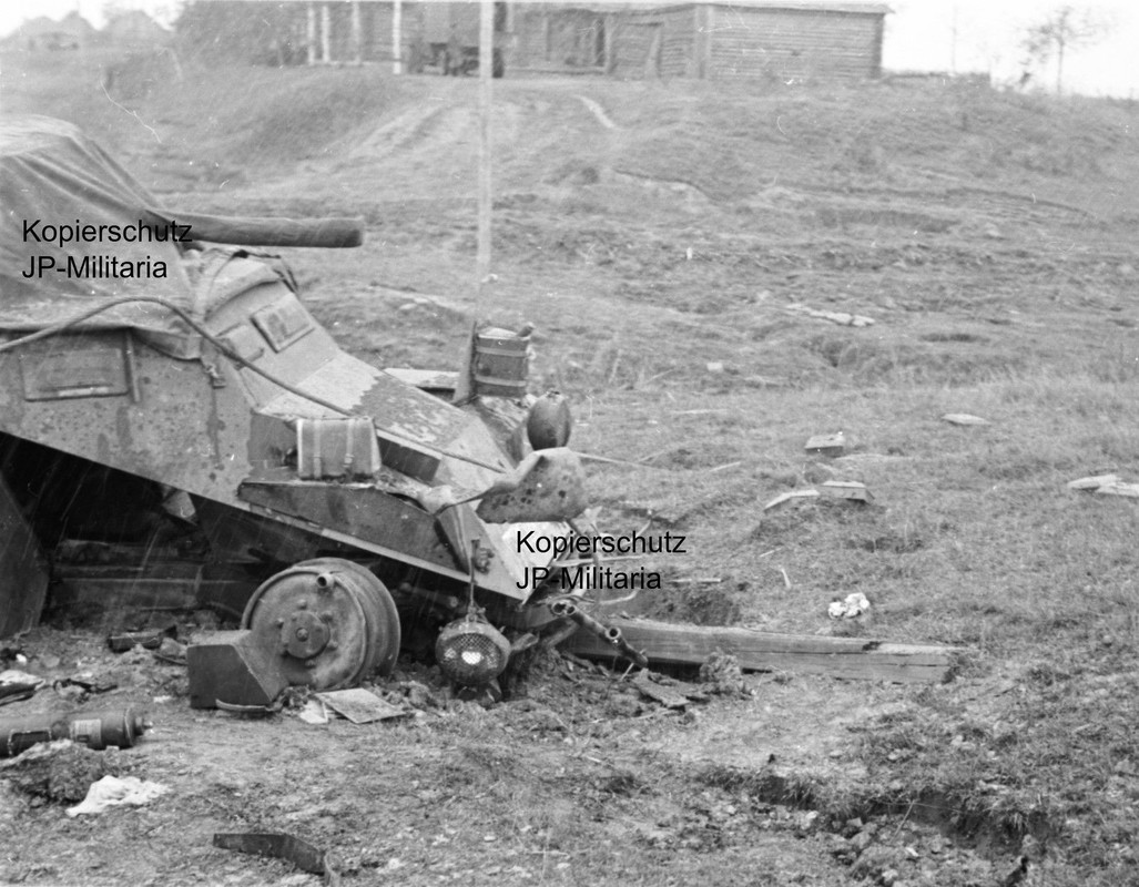 SW Negativ für Foto Wehrmacht SPW Späh Panzer Sc