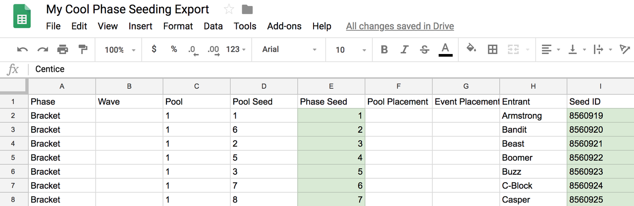 google sheet