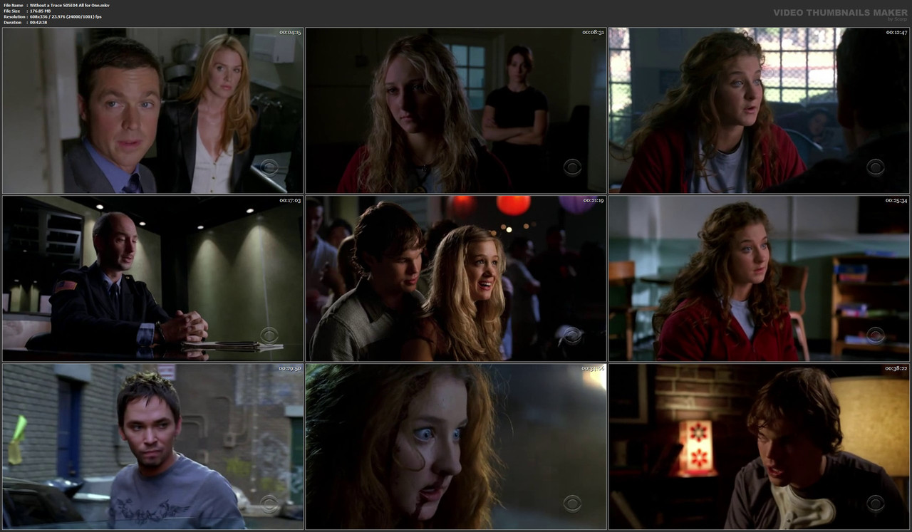 Without a Trace S05E04 All for One.mkv