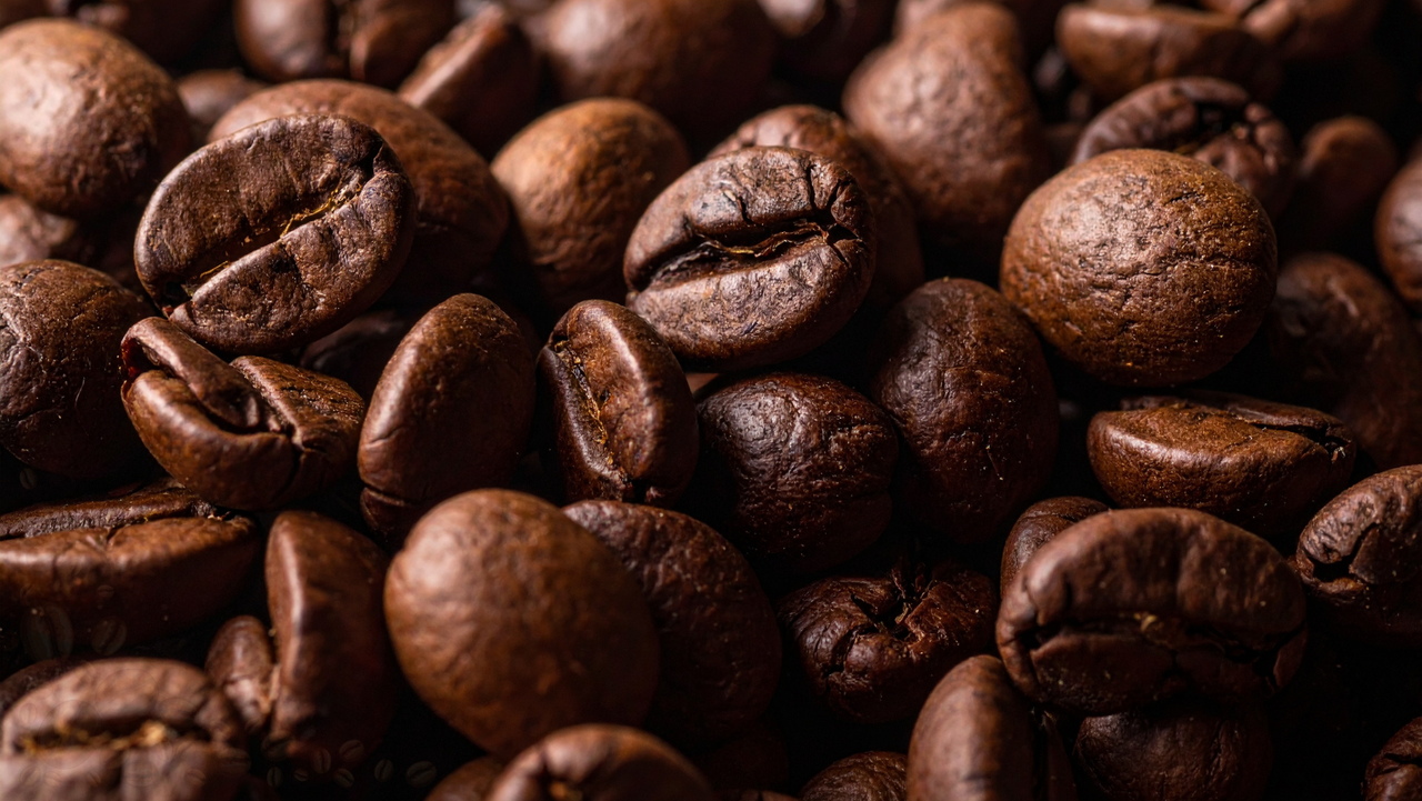 grãos de café