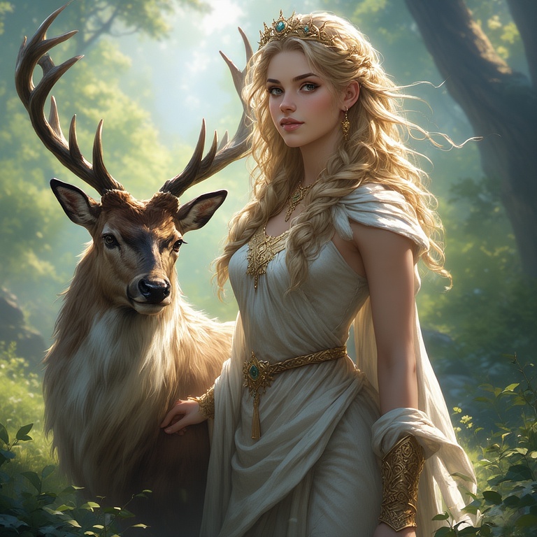 Goddess-Diana-with-a-Stag-d-d-4