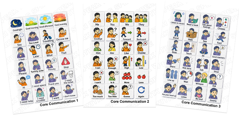 Core Communication 1 card set pages